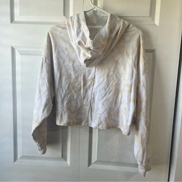 Fabletics Women's Eco-Conscious Long Sleeve Pullover Hoodie Milk Honey Magma Med - Picture 5 of 6